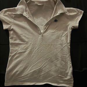 Abercrombie & Fitch White Polo Shirt
